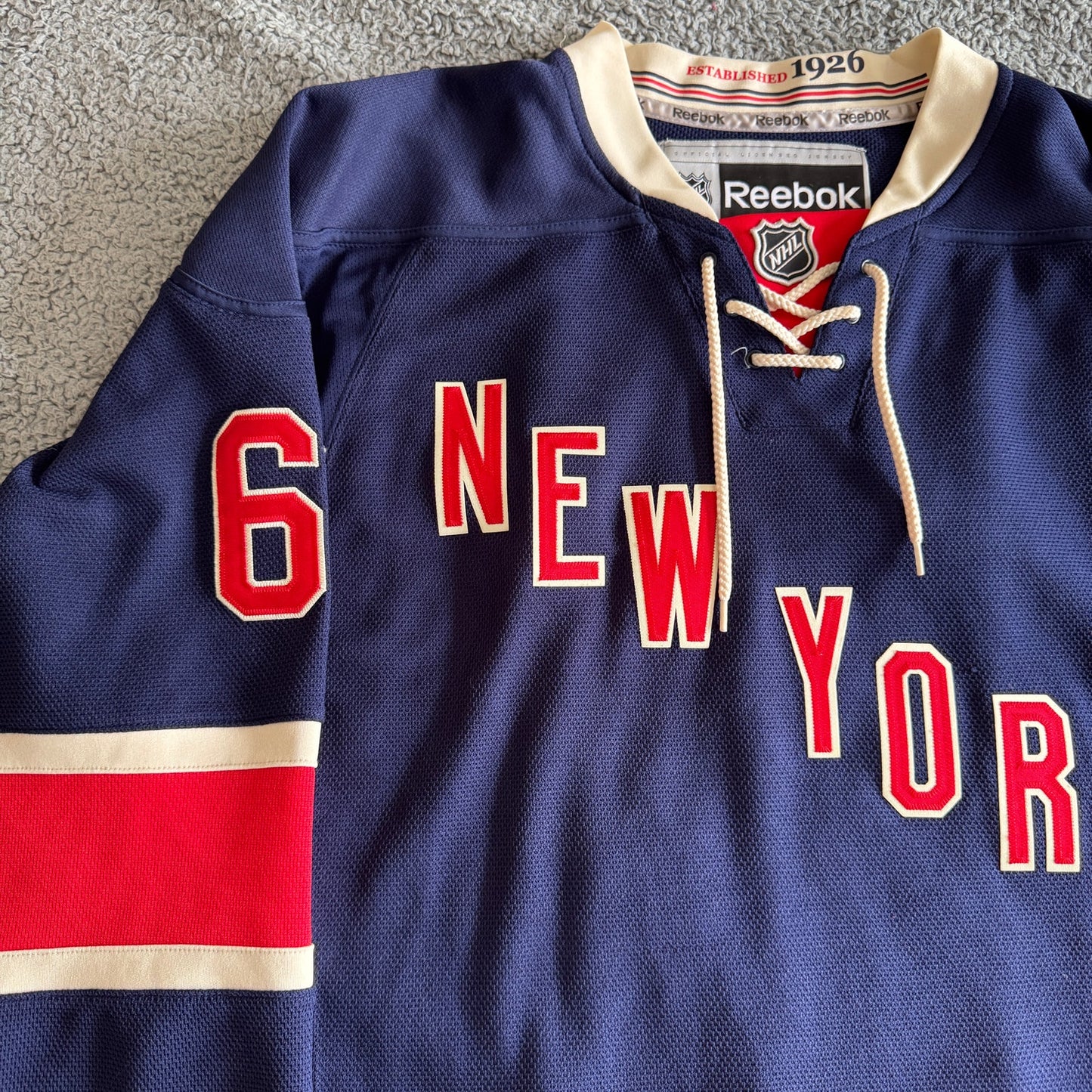 2014 Reebok Premier Rick Nash NHL New York Rangers Alternate Jersey Men's M