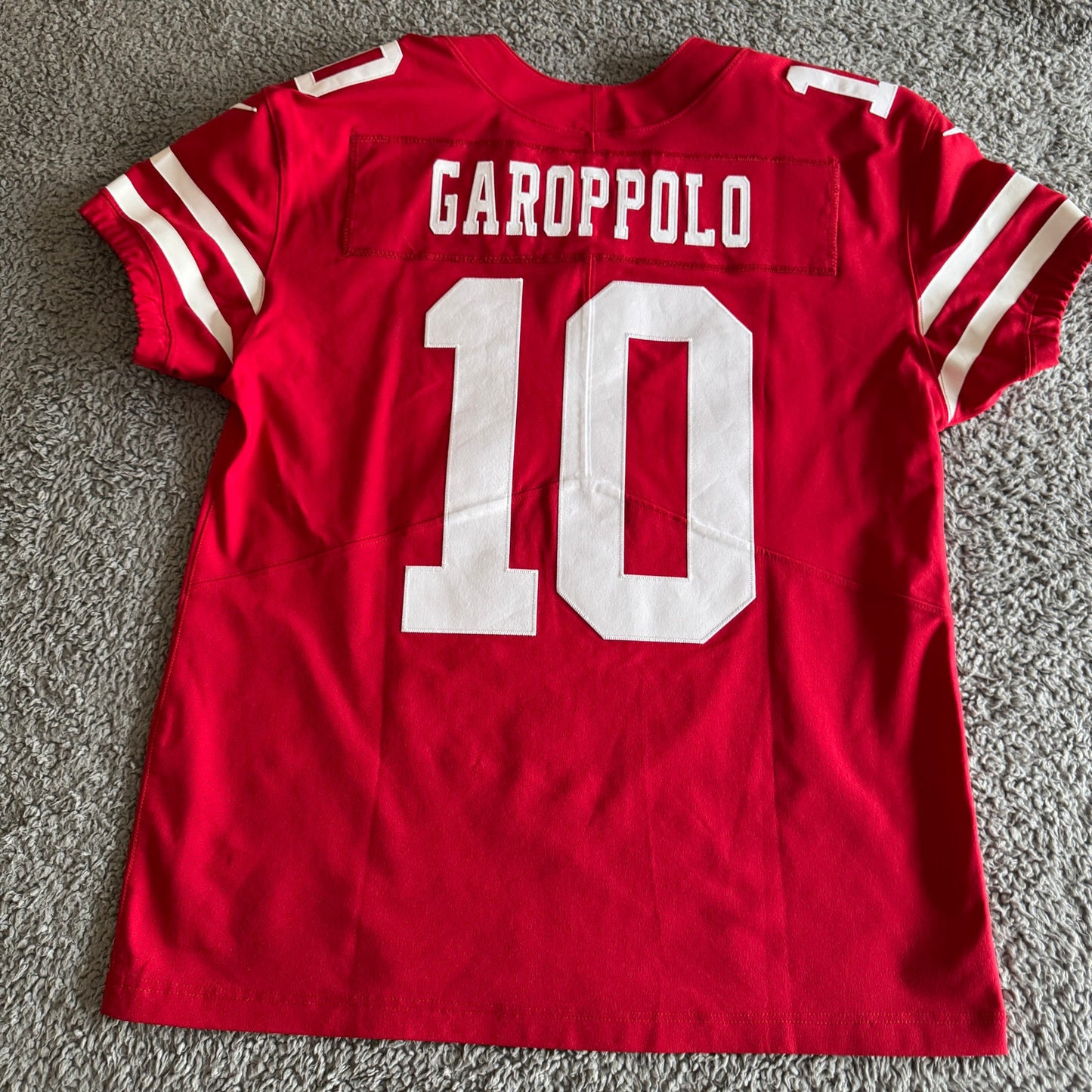 NWOT Nike Elite Jimmy Garoppolo NFL San Francisco 49ers Red Stitched Jersey 48