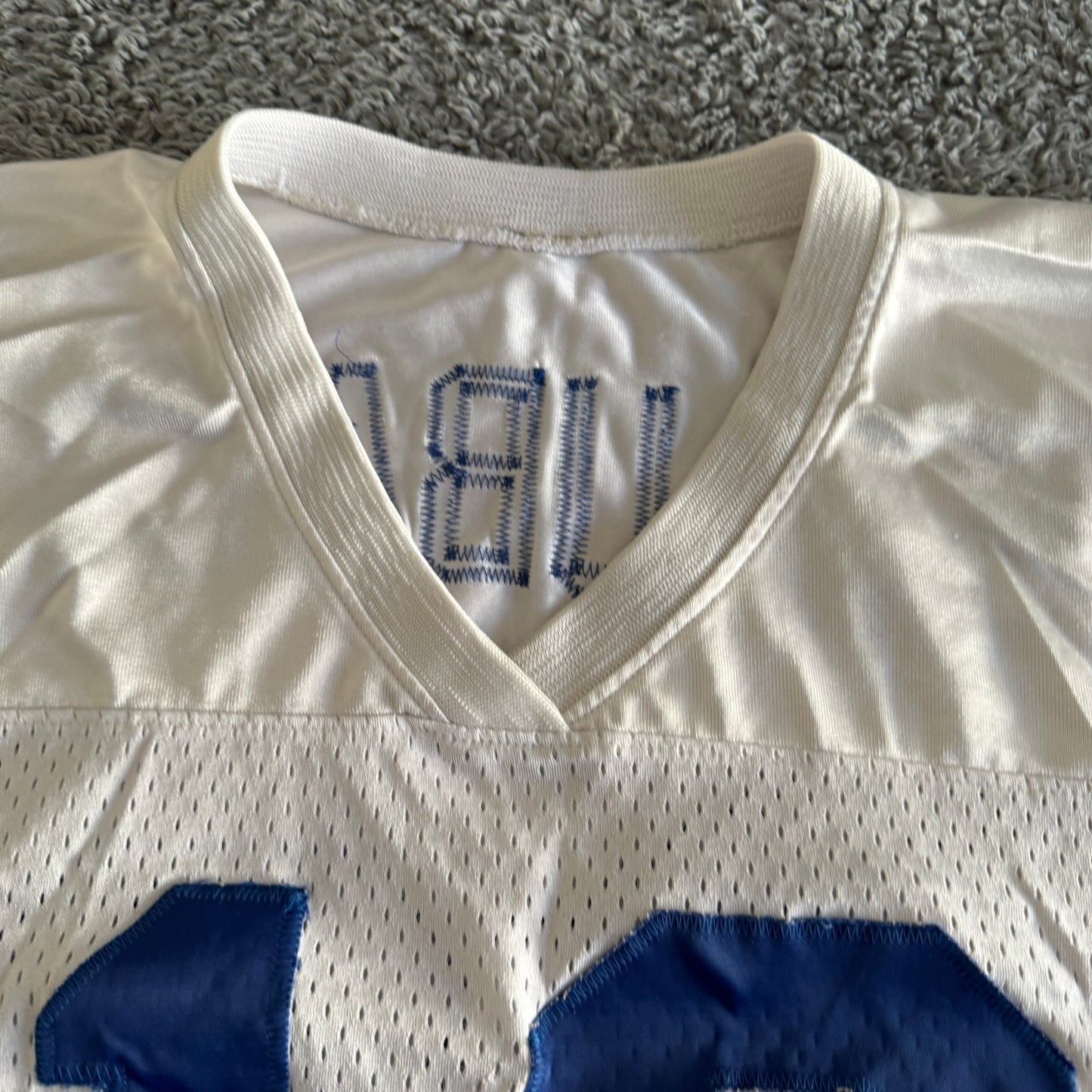 Vintage Roger Staubach NY Sports Dallas Cowboys White Mens #12 White Jersey XXL