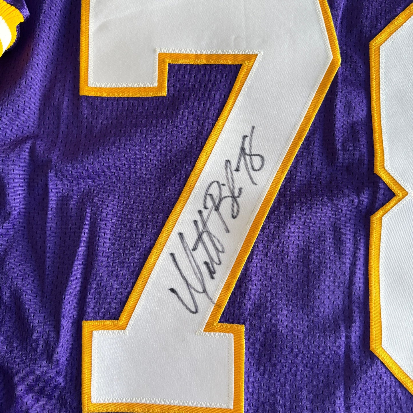 NWT 1999 Autographed Puma Matt Birk NFL Minnesota Vikings Proline Jersey 50 L