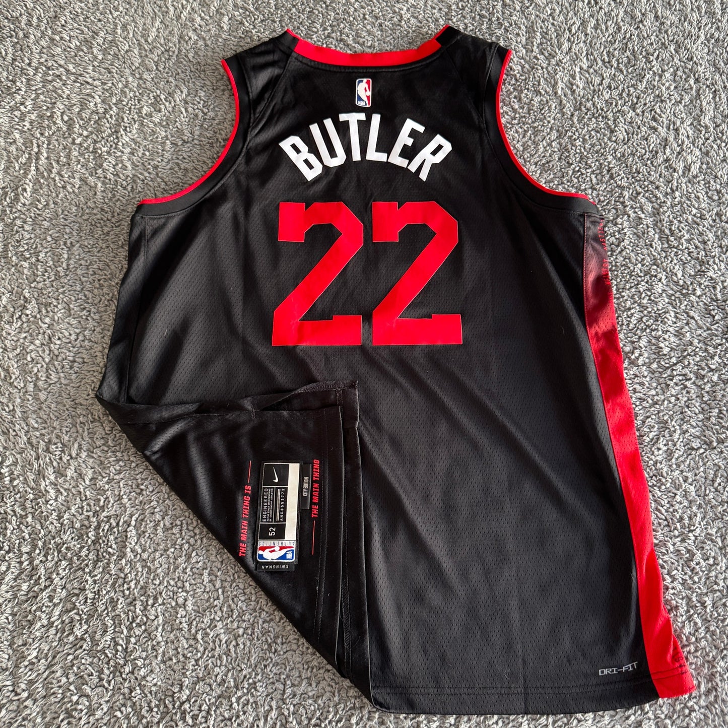 Nike NBA Miami Heat Jimmy Butler Black City Edition Heat Culture Jersey Sz 52 XL