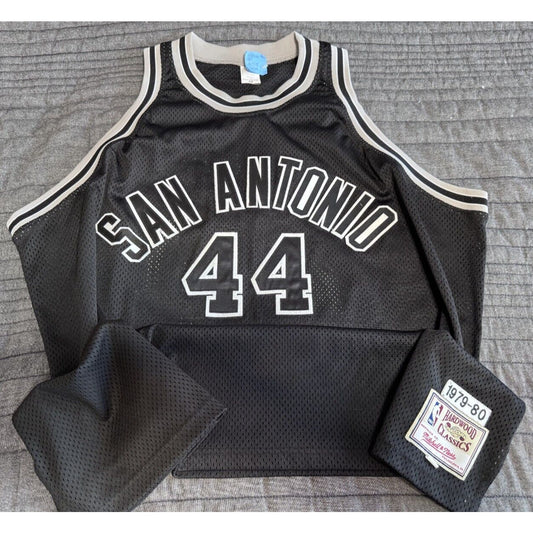 Authentic Mitchell & Ness NBA Spurs Jersey 60 Worn by NFL Walter Jones + Extras