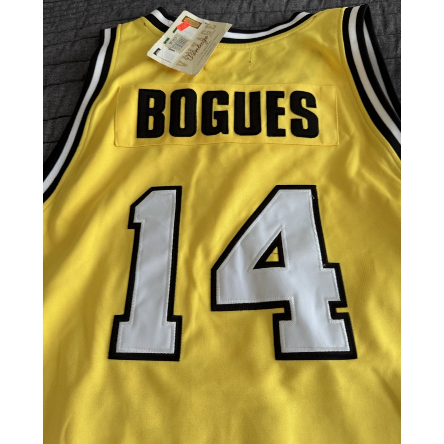 NWT Vintage Hardwood Legends MUGSY BOGUES NCAA Wake Forest #14 Jersey Stitched