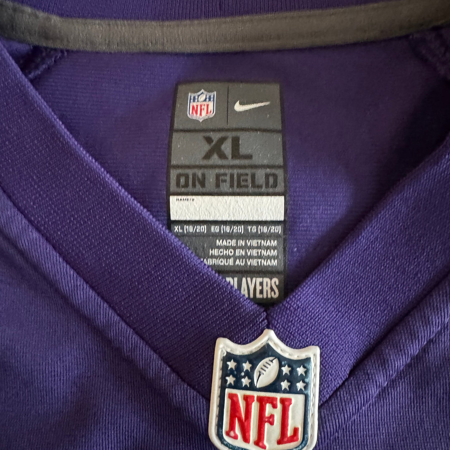 2023 Nike Odell Beckham Jr NFL Baltimore Ravens Purple Game Jersey Youth XL