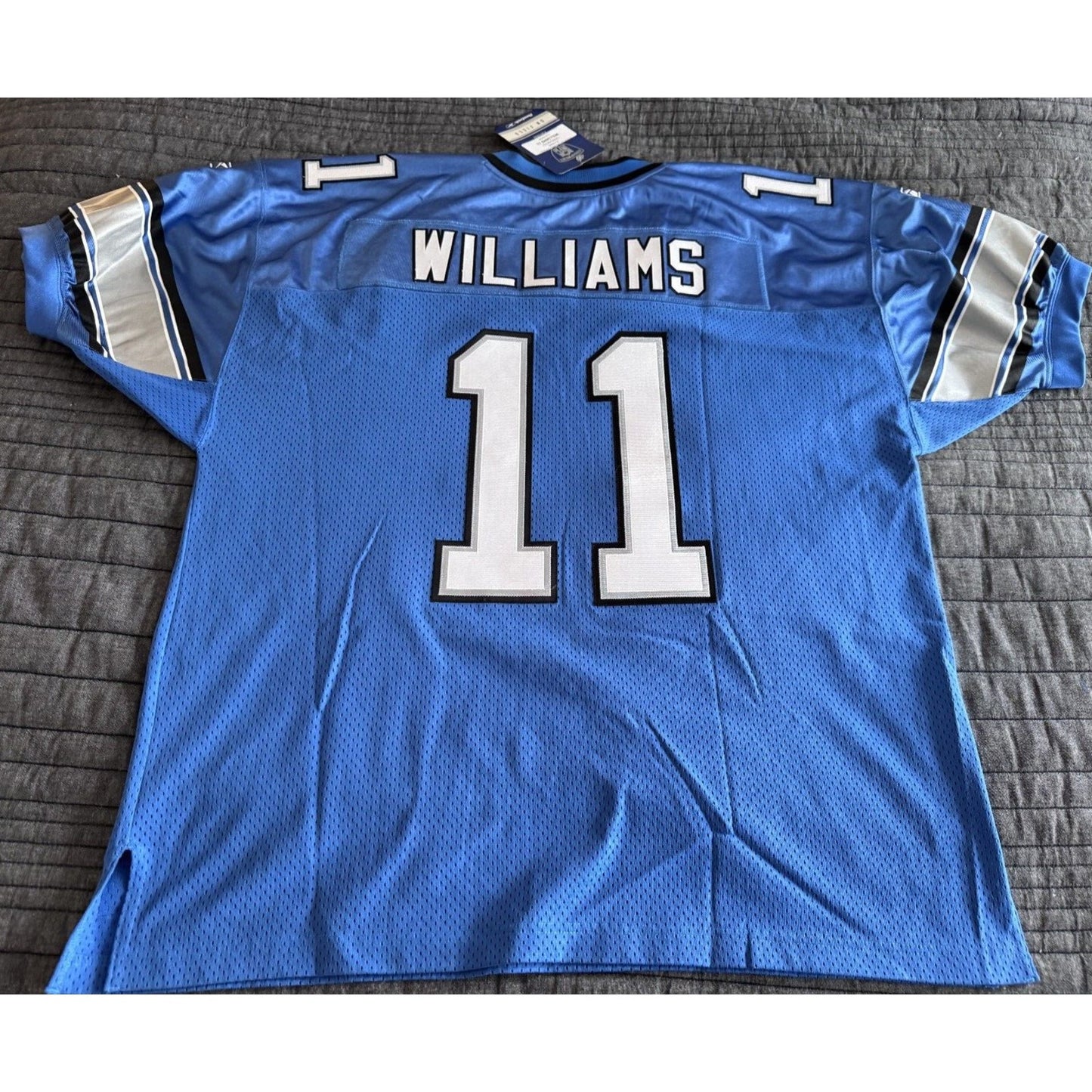 NWT 2002 Roy Williams NFL Detroit Lions Authentic Reebok Home Jersey Sewn 52 2XL