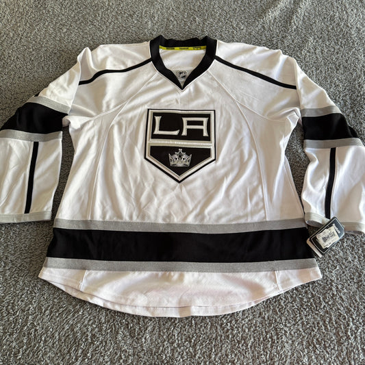 NWT 2011 Reebok NHL Los Angeles Kings Authentic Indo-Edge White Jersey Sz 52 XXL