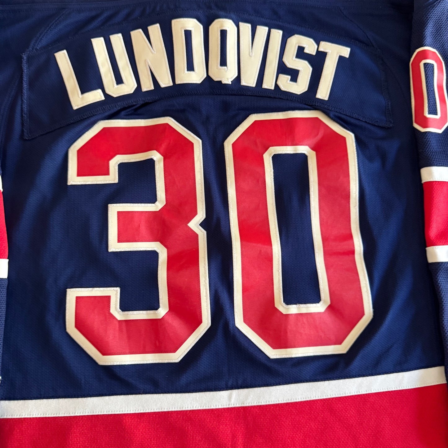 2010 Reebok Henrik Lundqvist NHL New York Rangers 85th Anniversary Jersey Mens M
