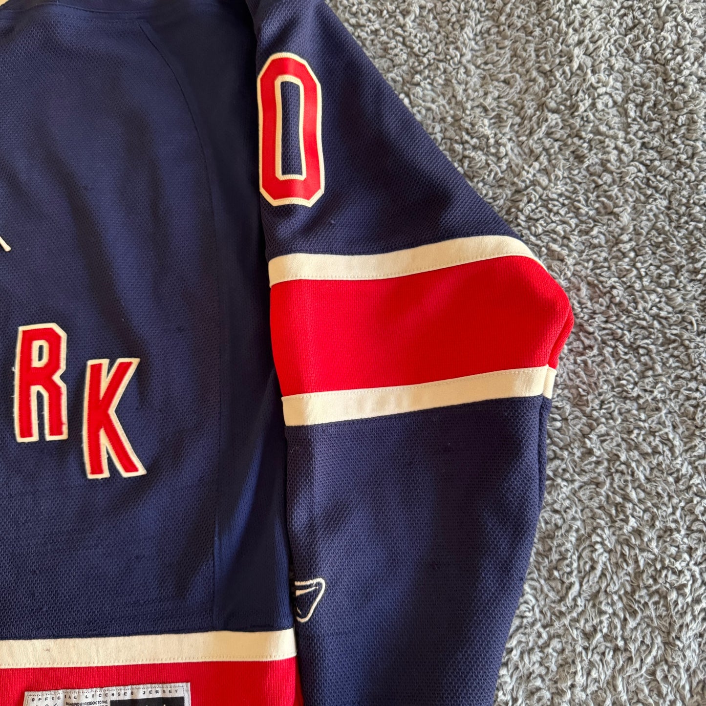 2010 Reebok Henrik Lundqvist NHL New York Rangers 85th Anniversary Jersey Mens M