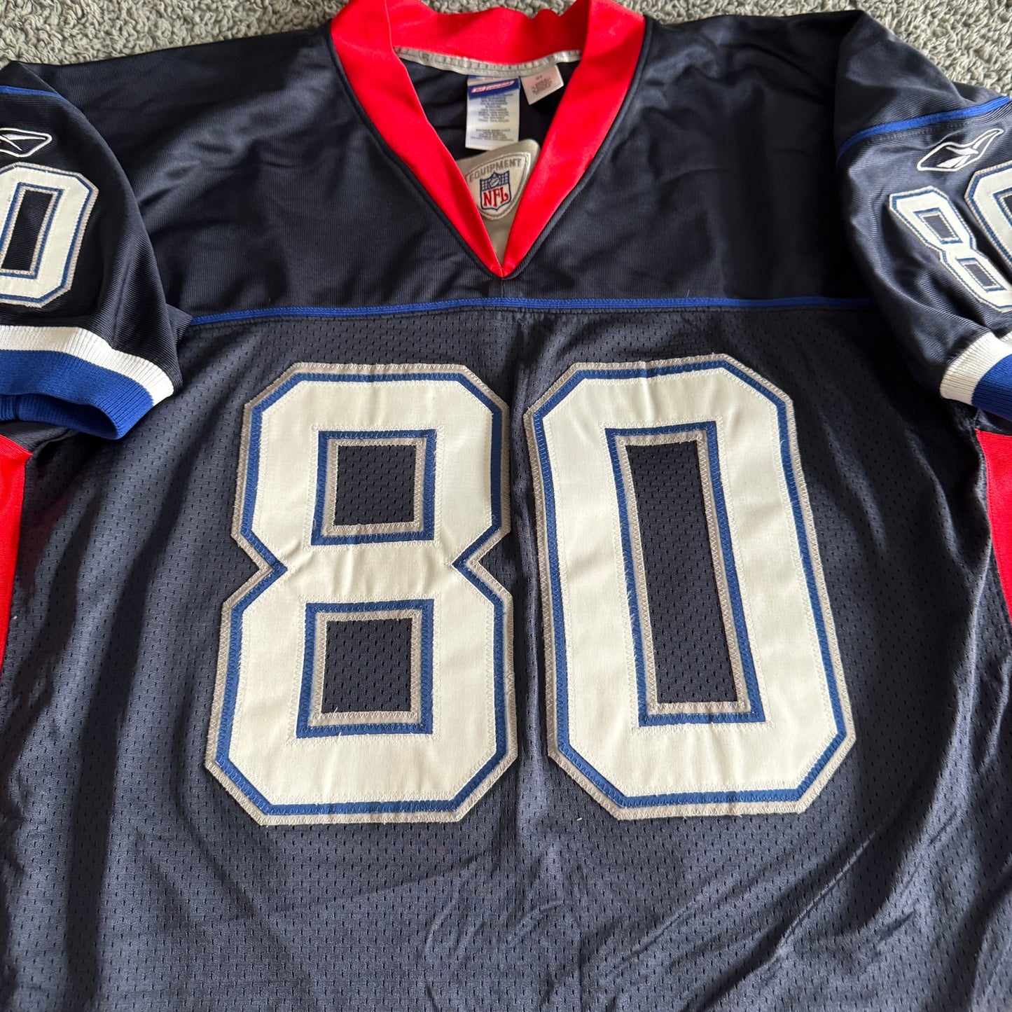 Vintage 100% Authentic Reebok 2002 Eric Moulds NFL Buffalo Bills Jersey 54
