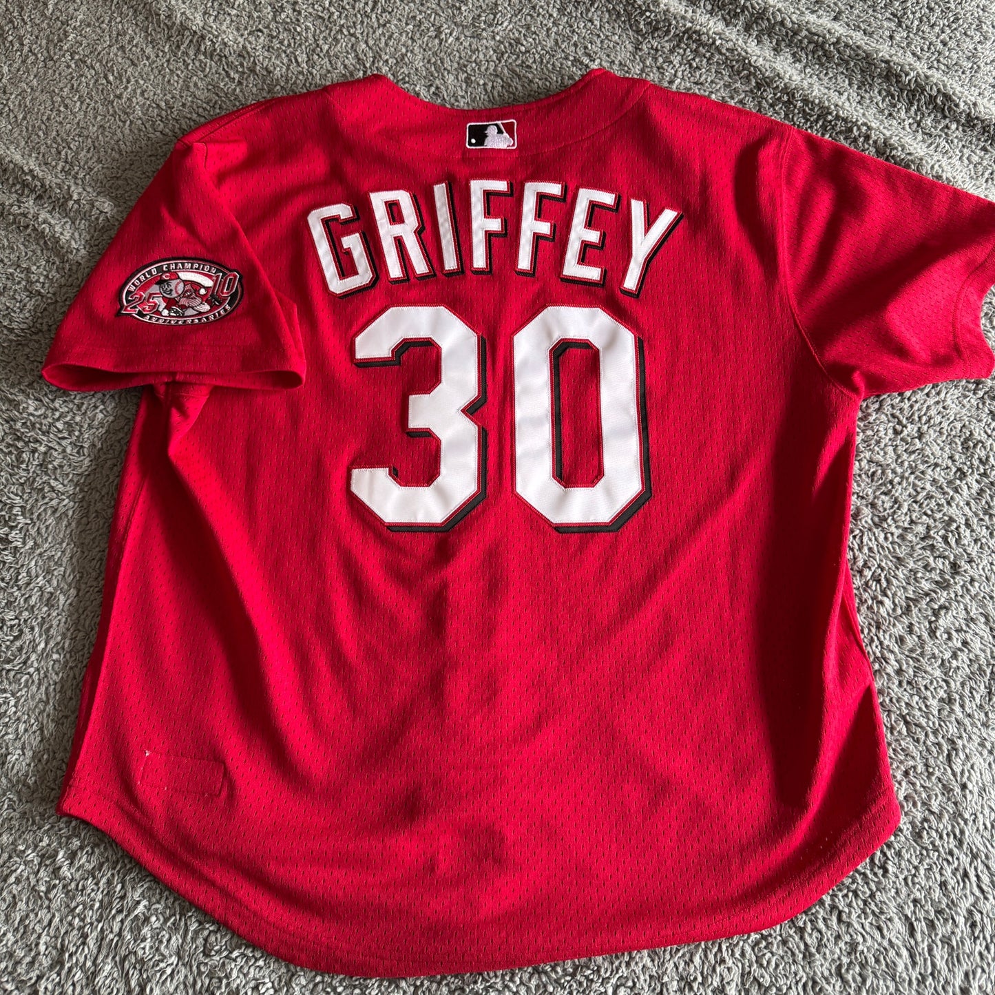 NWOT Mitchell & Ness Ken Griffey Jr 2000 MLB Cincinnati Reds Jersey 48-XL Sewn