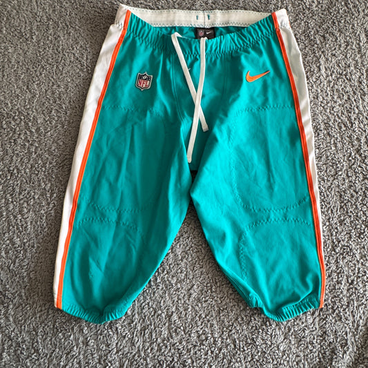 Nike Game Used Pants 2016 NFL Miami Dolphins Kiko Alonso #47 On Field Size 36
