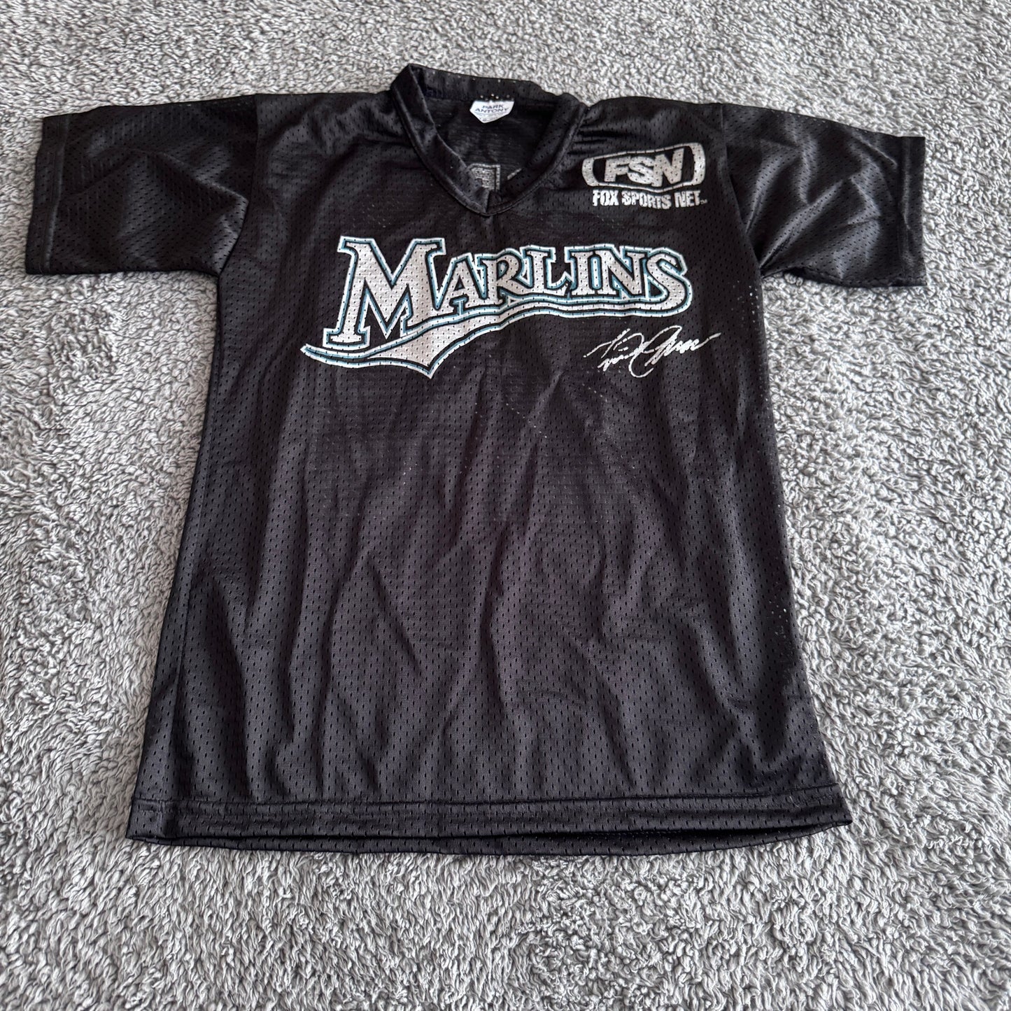 Autographed Miguel Cabrera MLB Florida Marlins Black Jersey SGA Youth XL Mens S