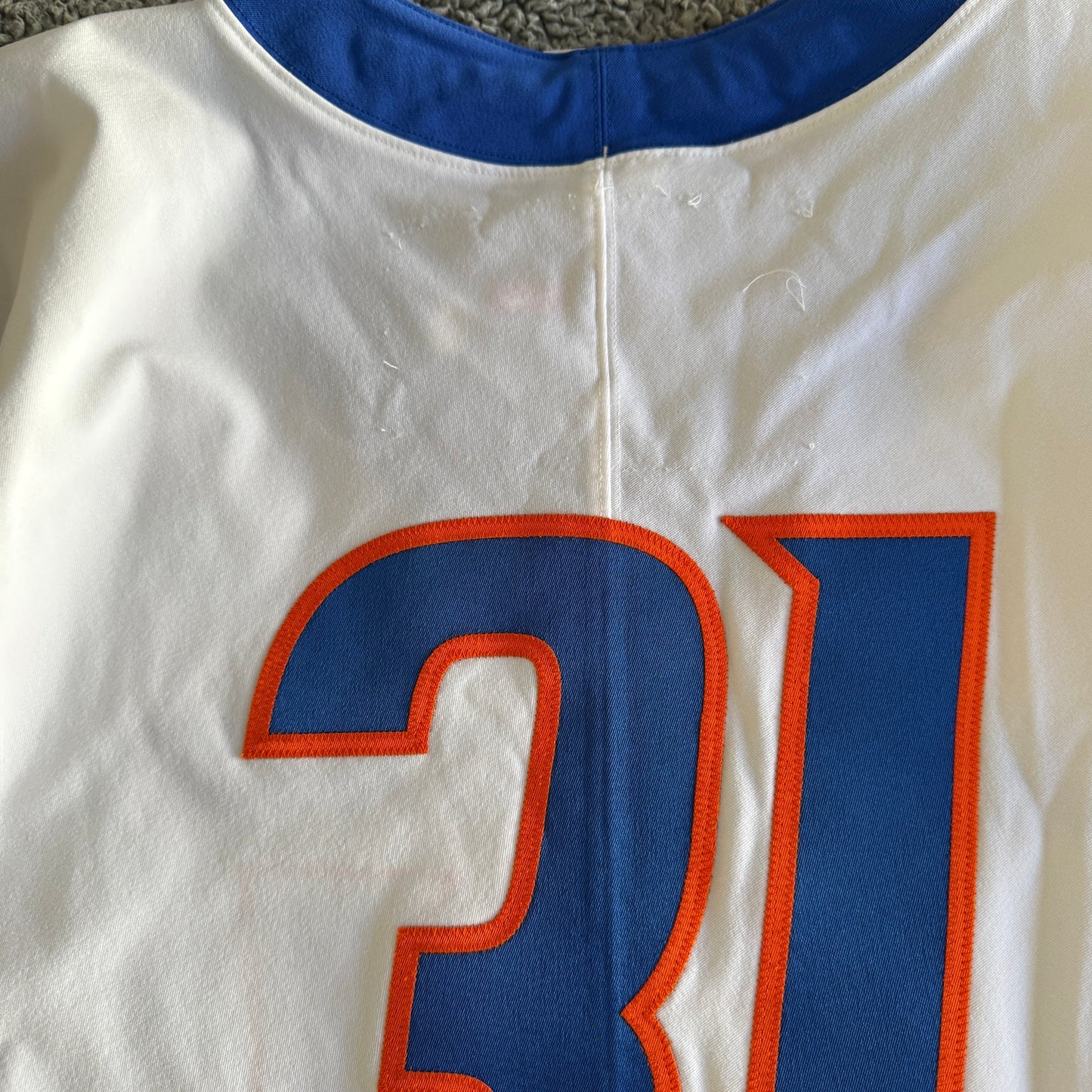 Nike Game Used Boise State Broncos NCAA Football #31 White Jersey 40 MWC w/COA