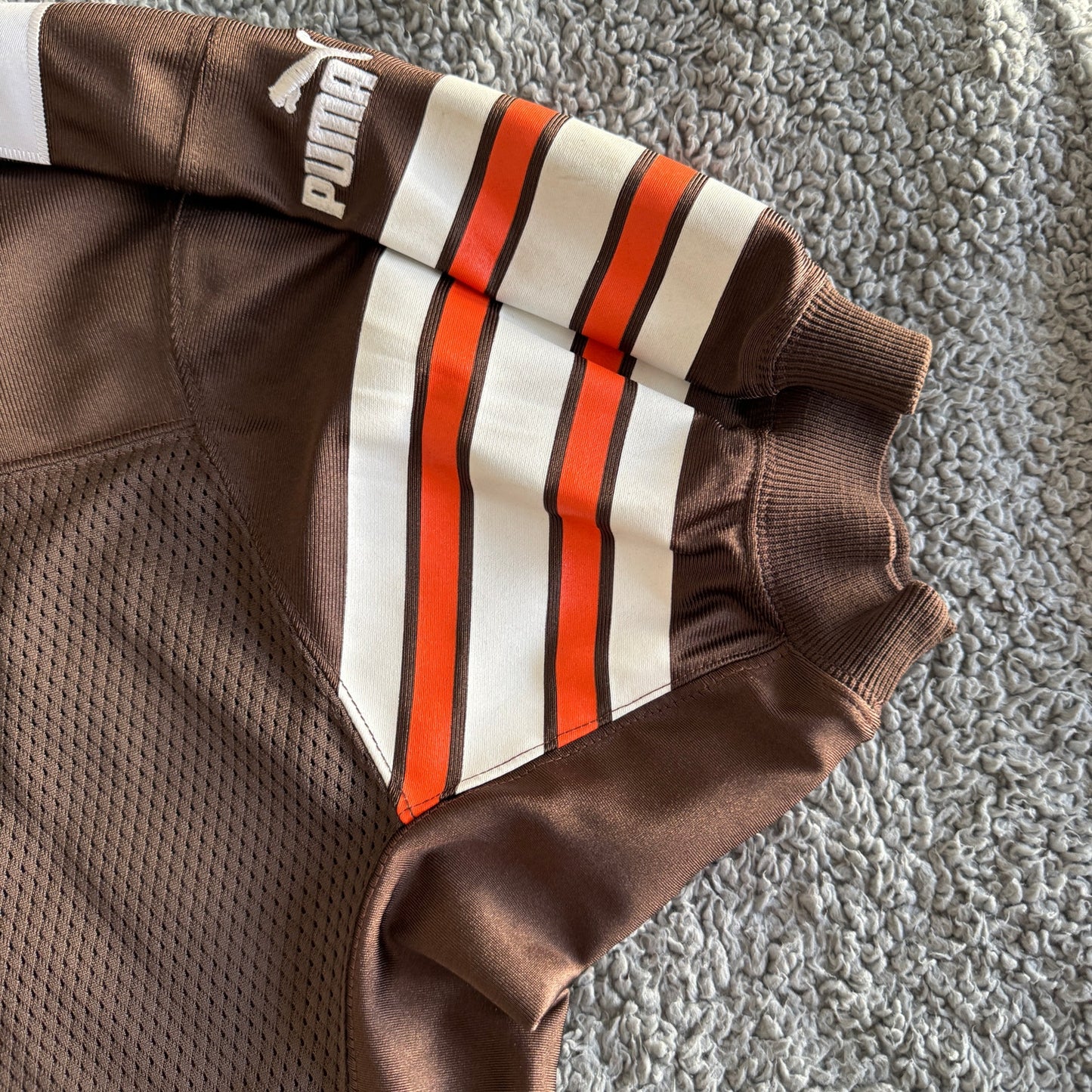 NWT Autographed 2000 Puma Tim Couch NFL Cleveland Browns Home Jersey Sz 50 Rare