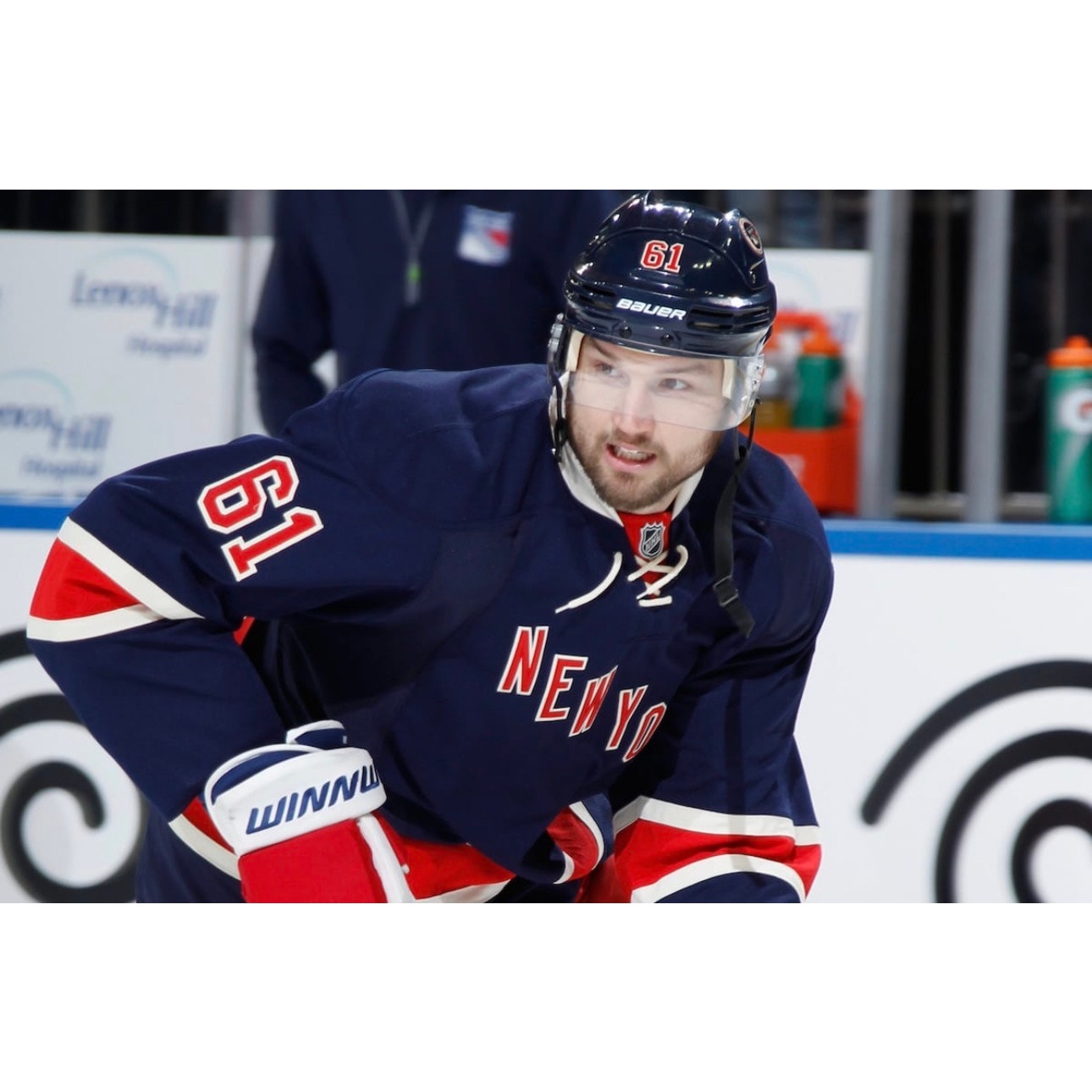 2014 Reebok Premier Rick Nash NHL New York Rangers Alternate Jersey Men's M
