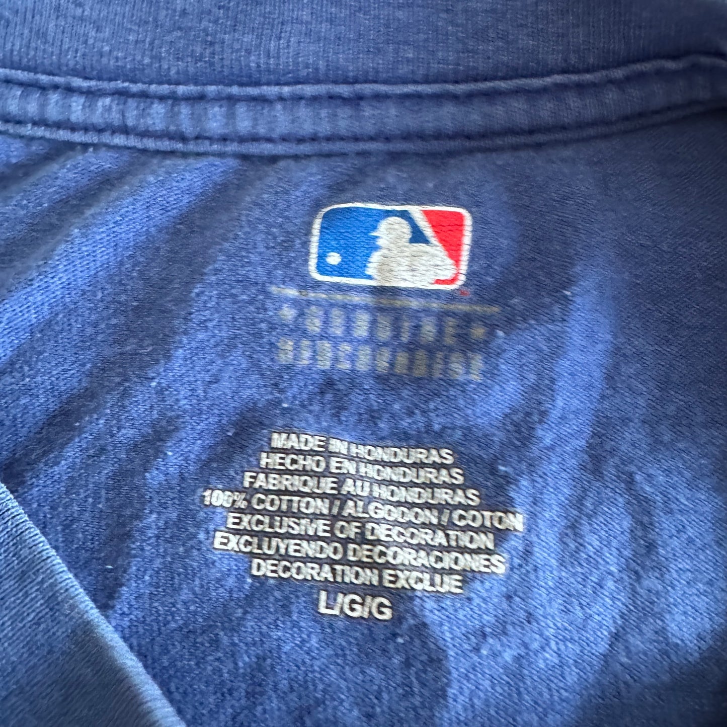 Vintage MLB Los Angeles Dodgers Blue White LA Logo T-Shirt Men's Large - Ohtani