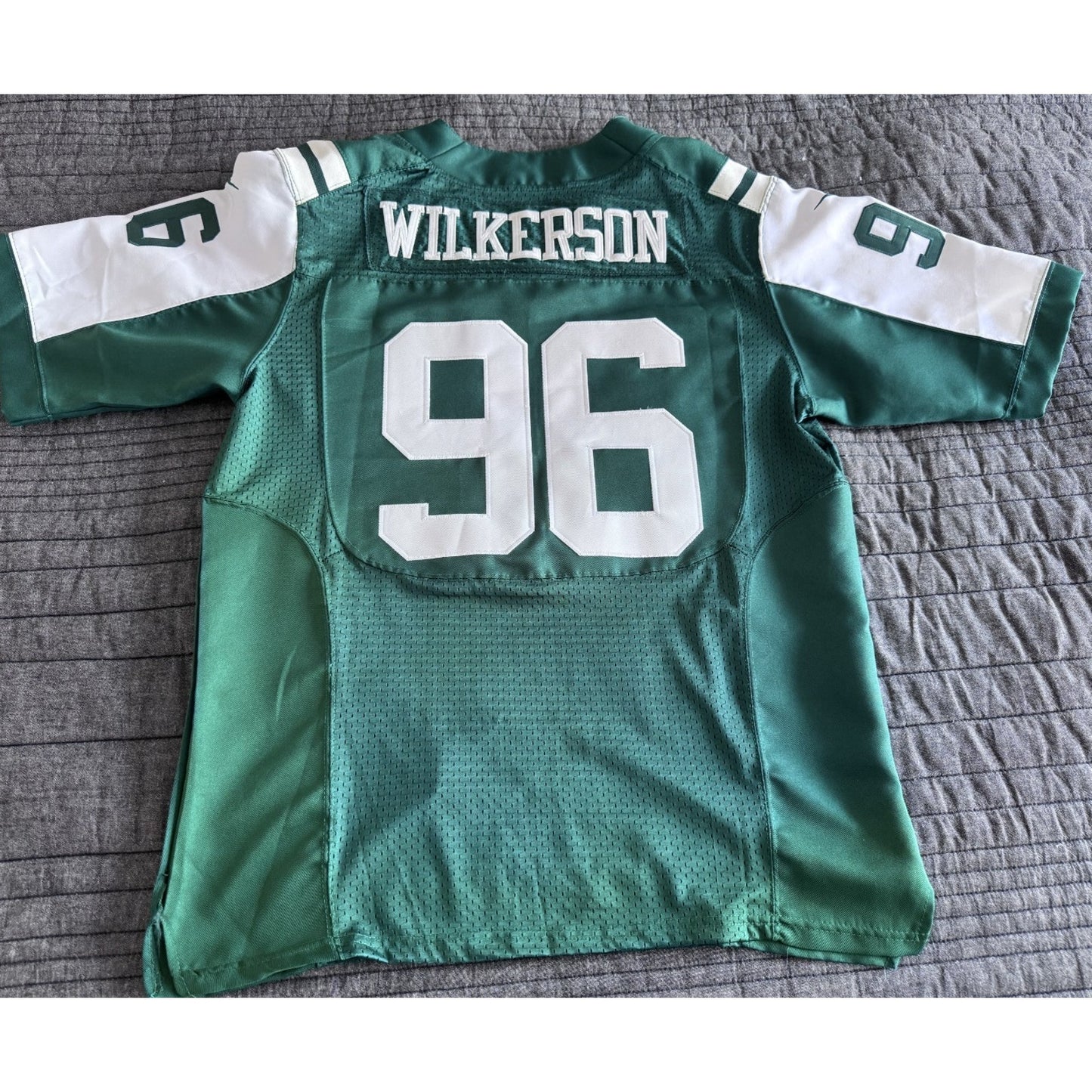 Muhammad Wilkerson NFL New York Jets Nike Elite Jersey Green Size 44 Light Use