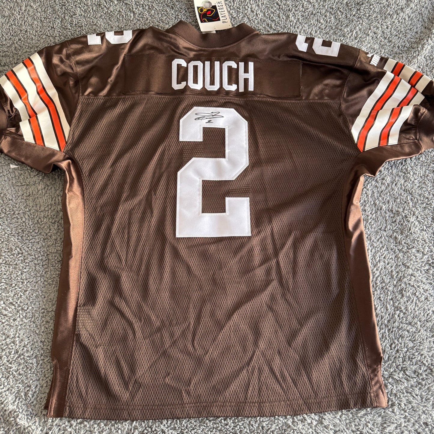 NWT Autographed 2000 Puma Tim Couch NFL Cleveland Browns Home Jersey Sz 50 Rare