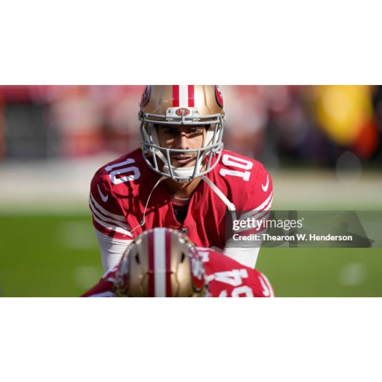 NWOT Nike Elite Jimmy Garoppolo NFL San Francisco 49ers Red Stitched Jersey 48