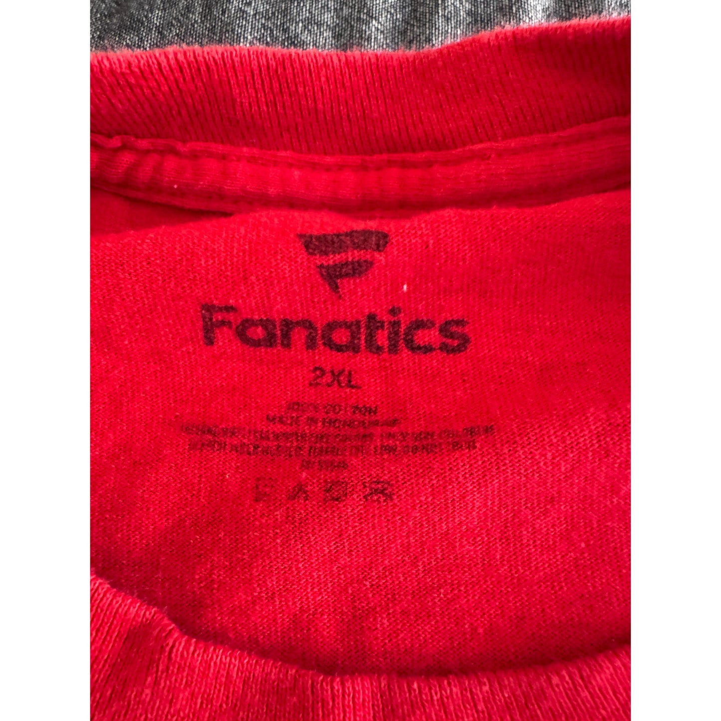 Fanatics NCAA Wisconsin Badgers Red Logo Shirt Men's XXL