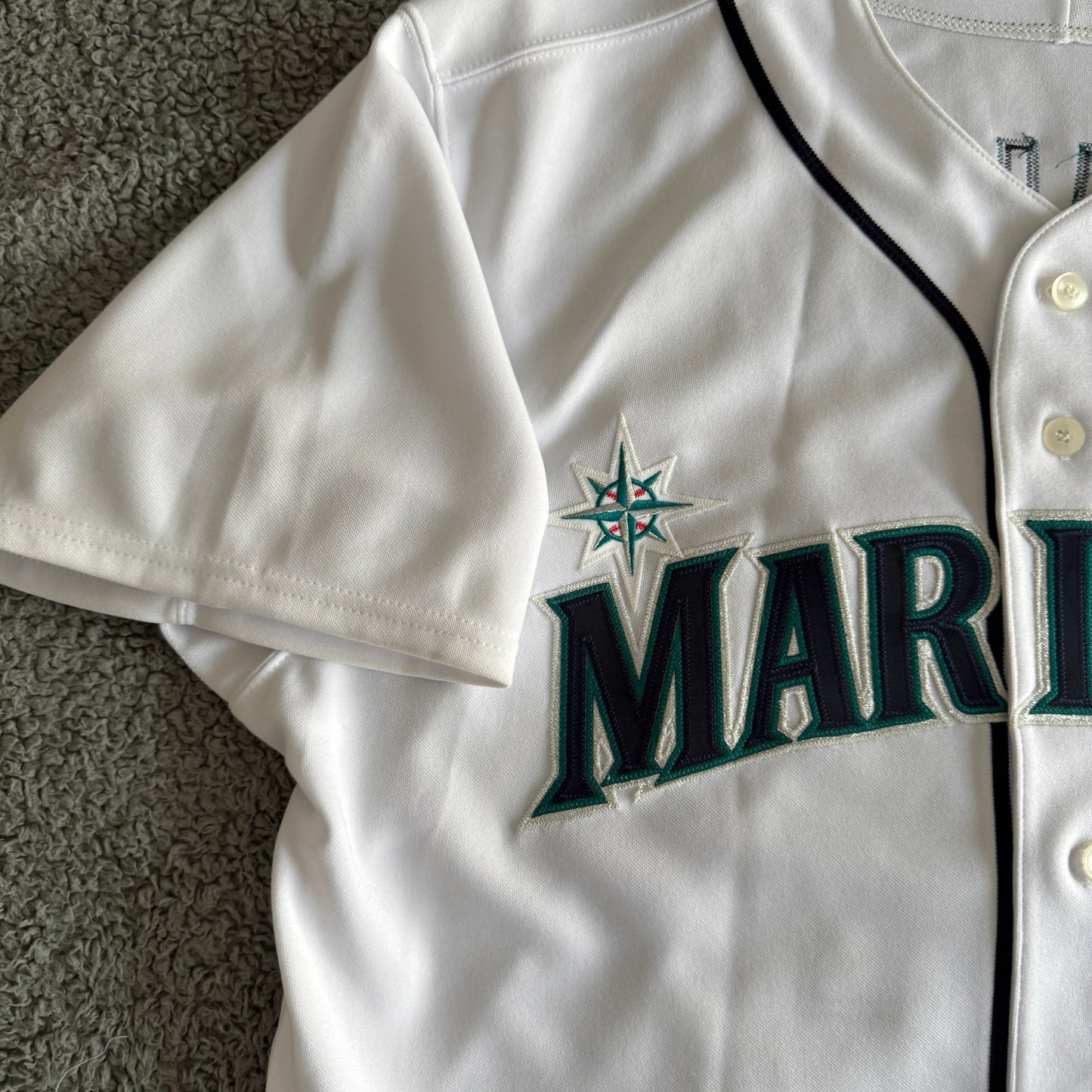 100% Authentic Ichiro Suzuki 2005 Majestic MLB Seattle Mariners Jersey Mens XL