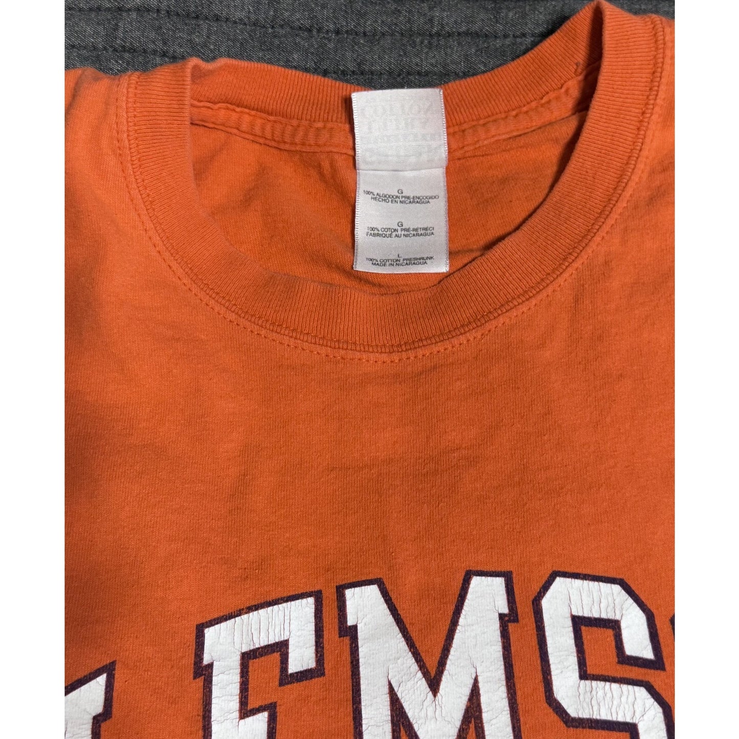 Vintage Used Gildan NCAA Clemson University Tigers T-Shirt Men's Large