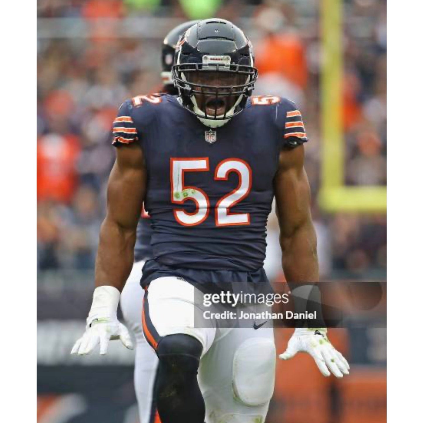 NWT Nike Khalil Mack NFL Chicago Bears Nike Vapor Elite Navy Jersey Men 40 M