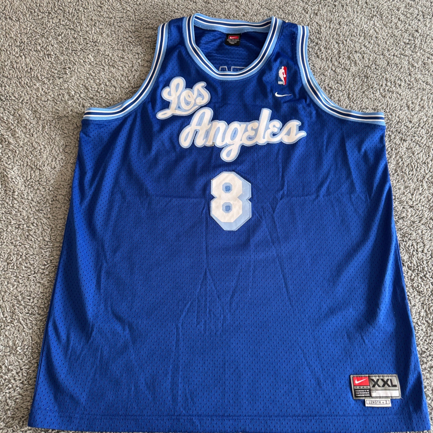 Kobe Bryant Vintage NBA 2004 Los Angeles Lakers Nike Jersey 2XL Blue Swingman