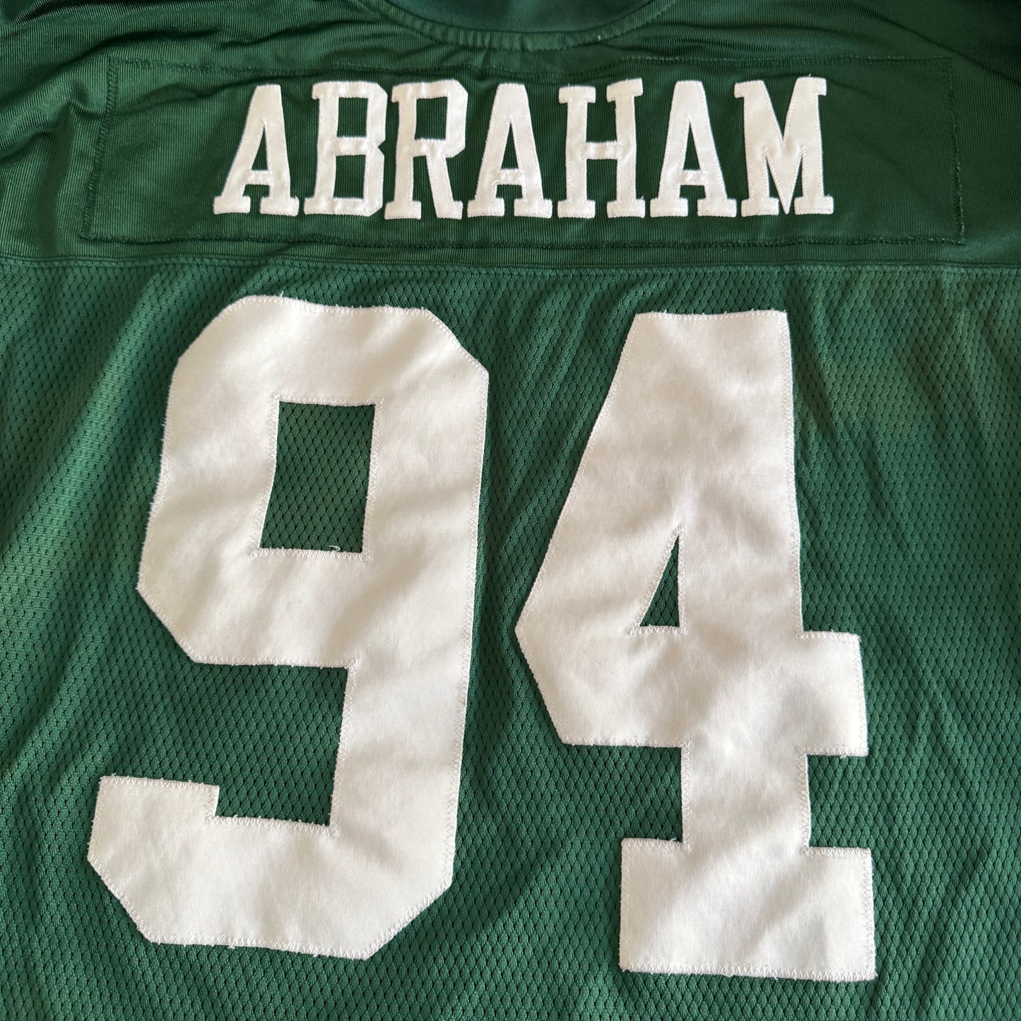 Vintage Authentic Reebok John Abraham NFL New York Jets Jersey Green 54/XXL