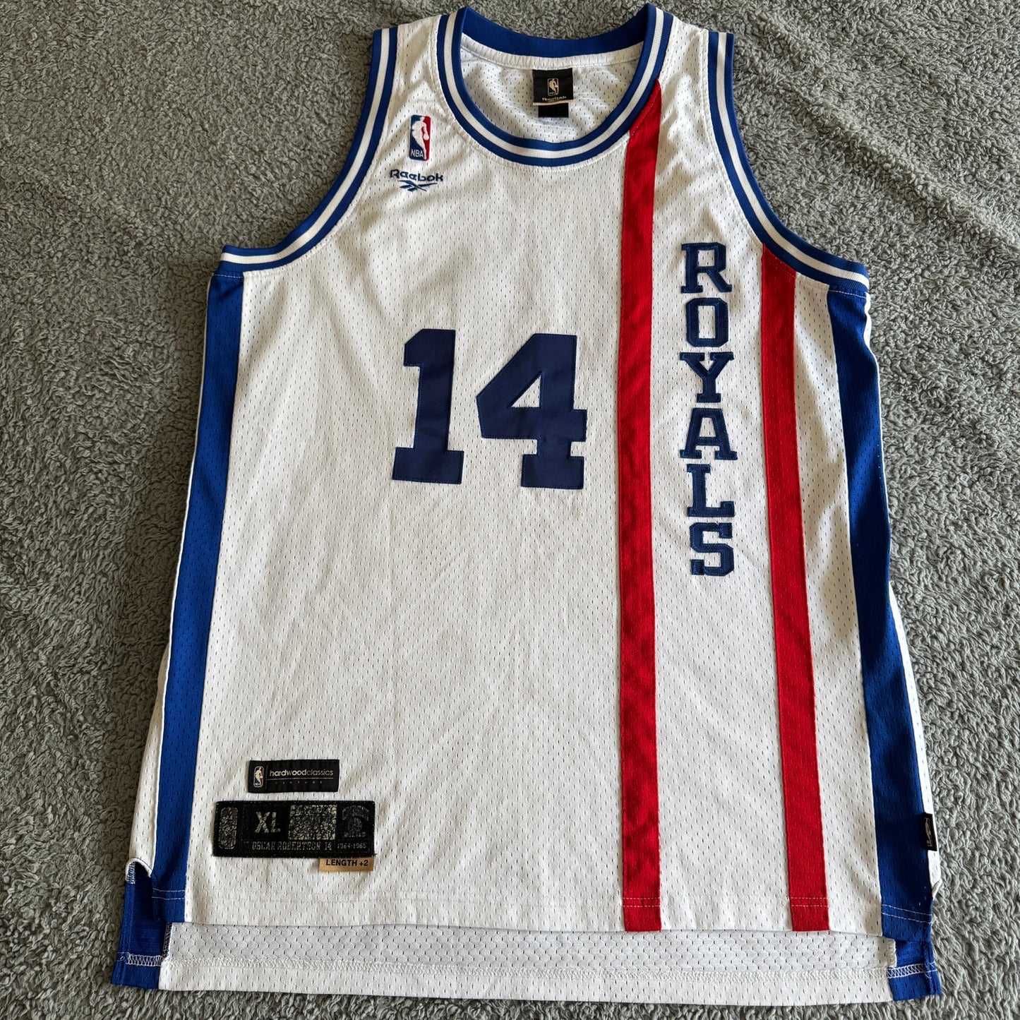 Vintage 2005 Reebok NBA Cincinatti Royals Oscar Robertson HWC Jersey XL RARE
