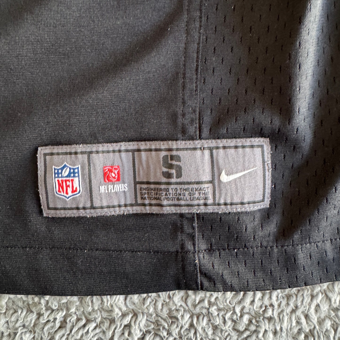 Nike On Field Game NFL Las Vegas Raiders Carson Palmer Black #3 Jersey Men's S
