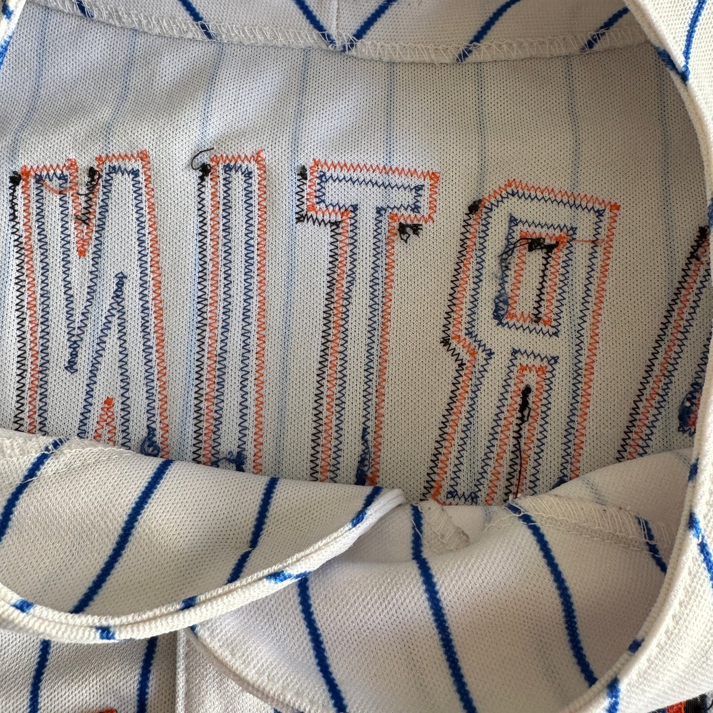 Vintage Authentic Majestic Pedro Martinez MLB New York Mets Jersey Men's 54 2XL
