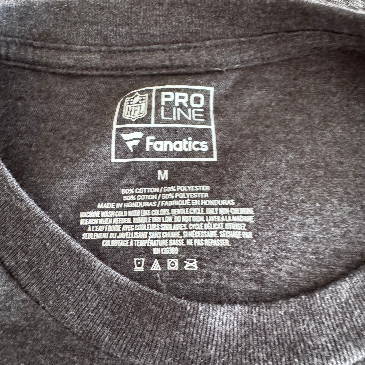 Fanatics Pro Line New England Patriots Super Bowl LI Gray T-Shirt Men's Medium