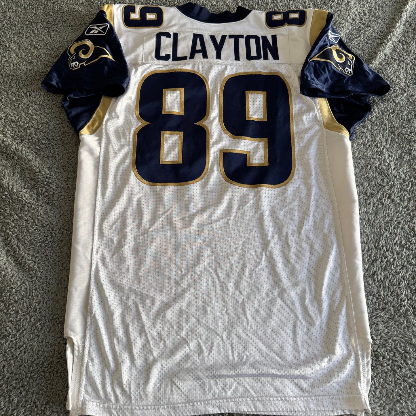2010 Autographed Reebok Mark Clayton NFL St Louis Rams Game/Team Issue Jersey