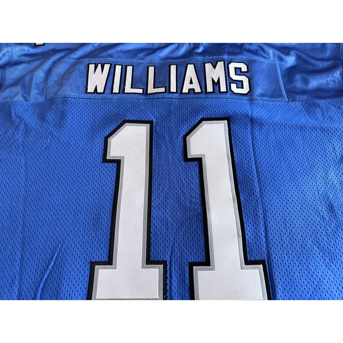 NWT 2002 Roy Williams NFL Detroit Lions Authentic Reebok Home Jersey Sewn 52 2XL