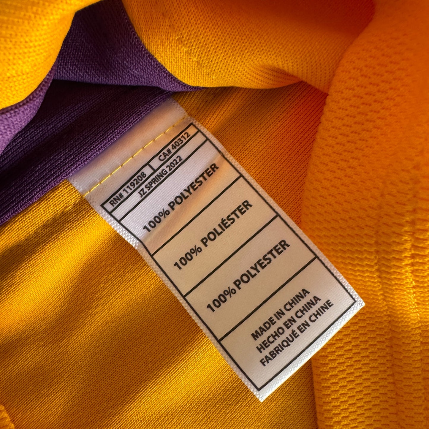 Mitchell & Ness 2000 Shaquille O'Neal NBA Los Angeles Lakers Finals Jersey 40-M