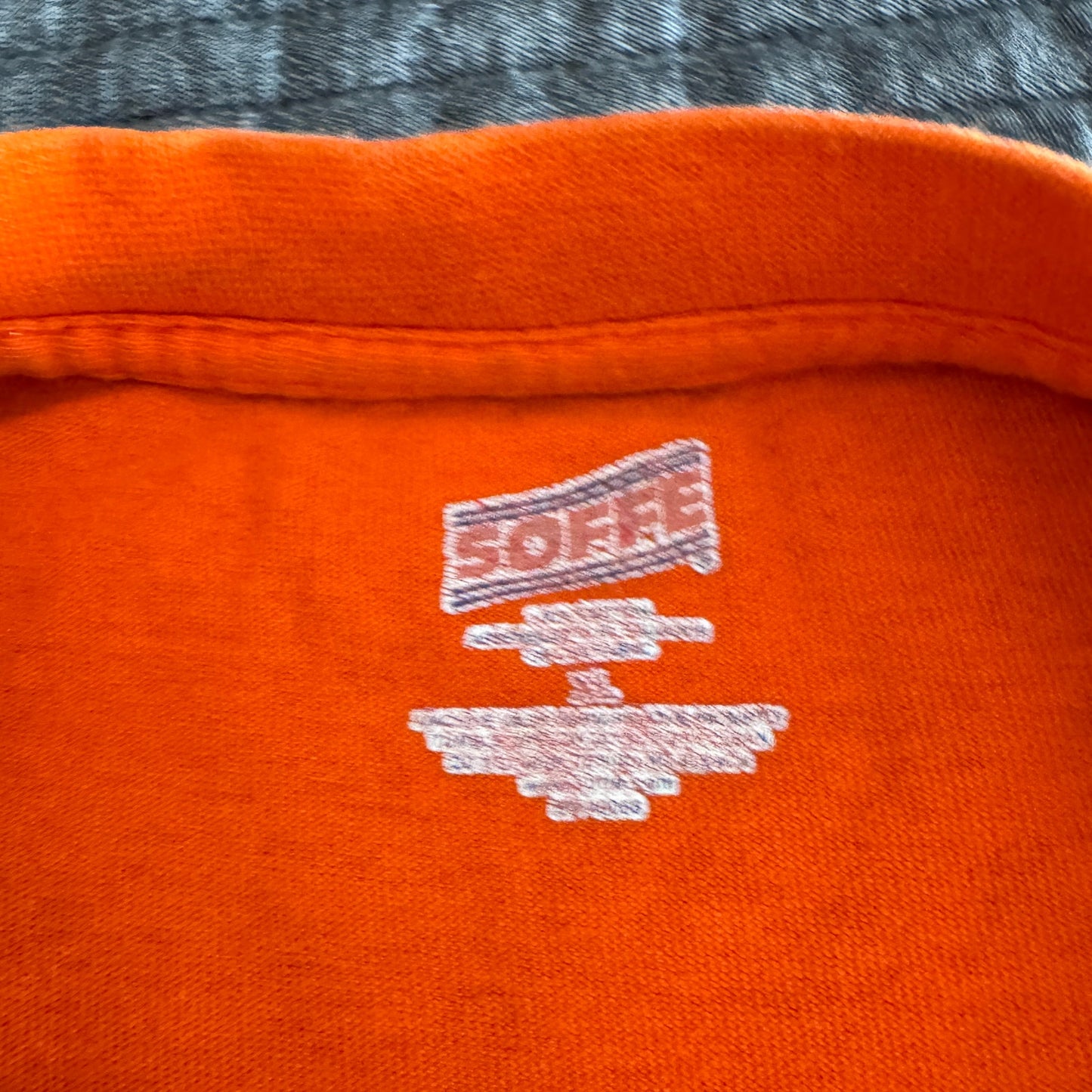 Vintage Soffe NCAA Clemson Tigers Orange Logo Paw 1889 T Shirt Men's X-Large
