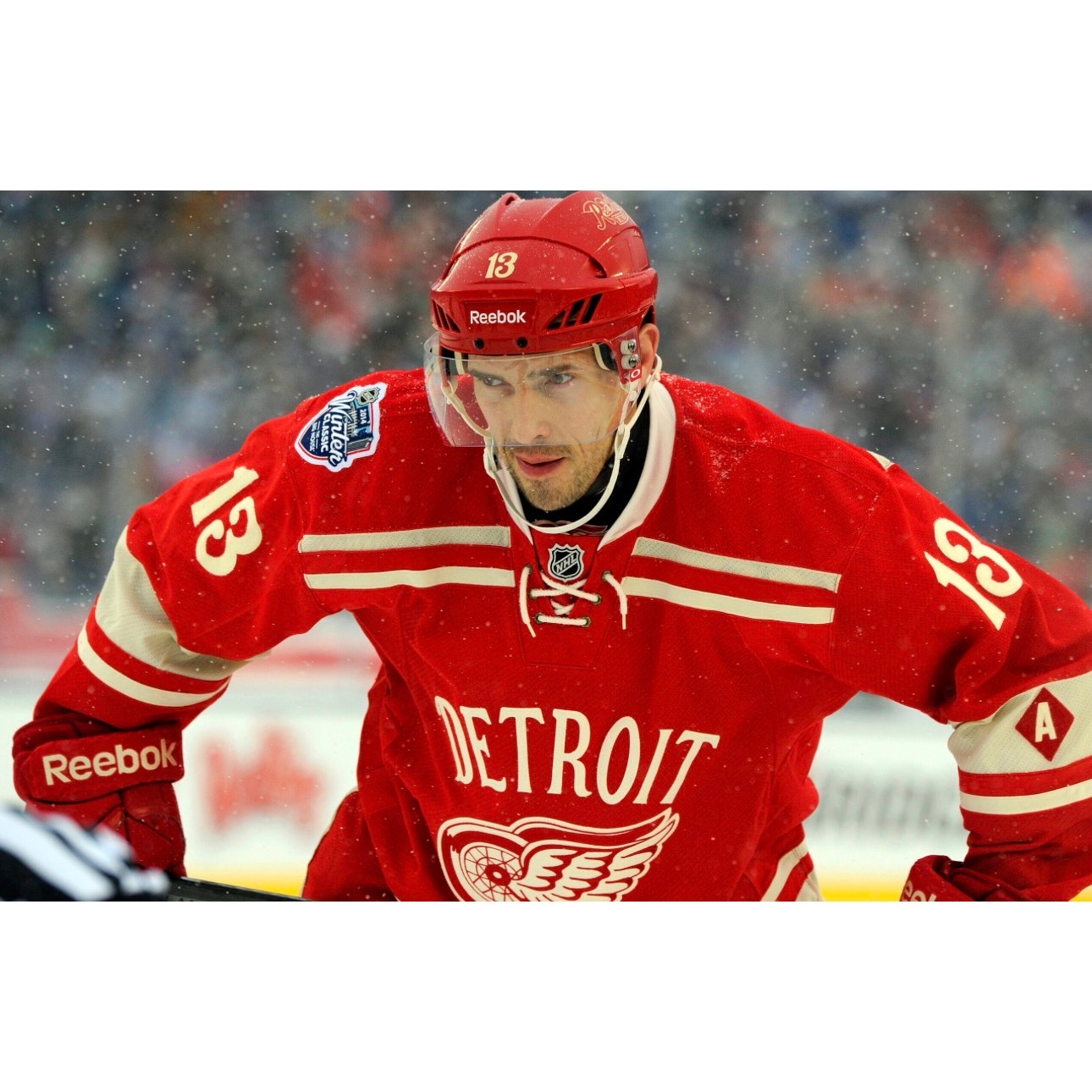 Reebok Pavel Datsyuk NHL Detroit Red Wings 2014 Winter Classic Jersey Y-XL