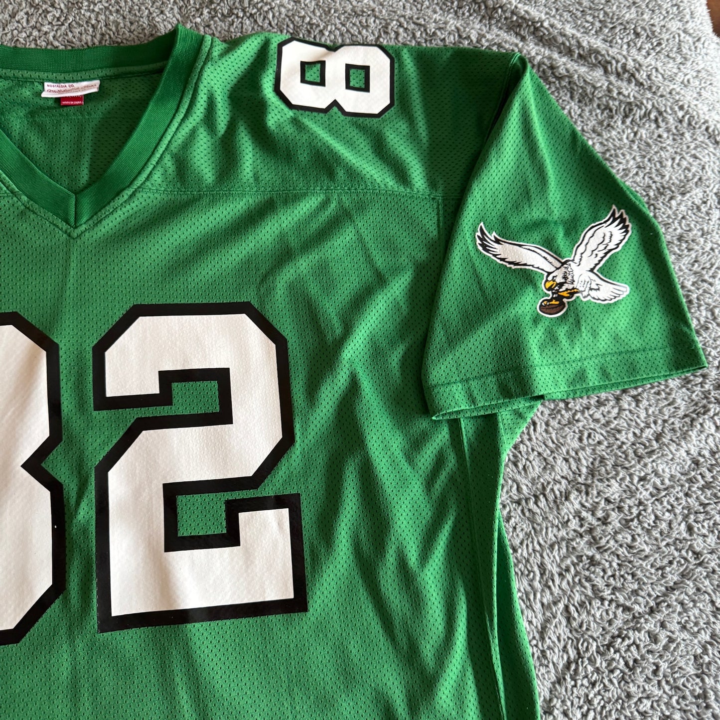 Authentic Mike Quick Mitchell & Ness 1985 NFL Philadelphia Eagles Jersey 60 4XL