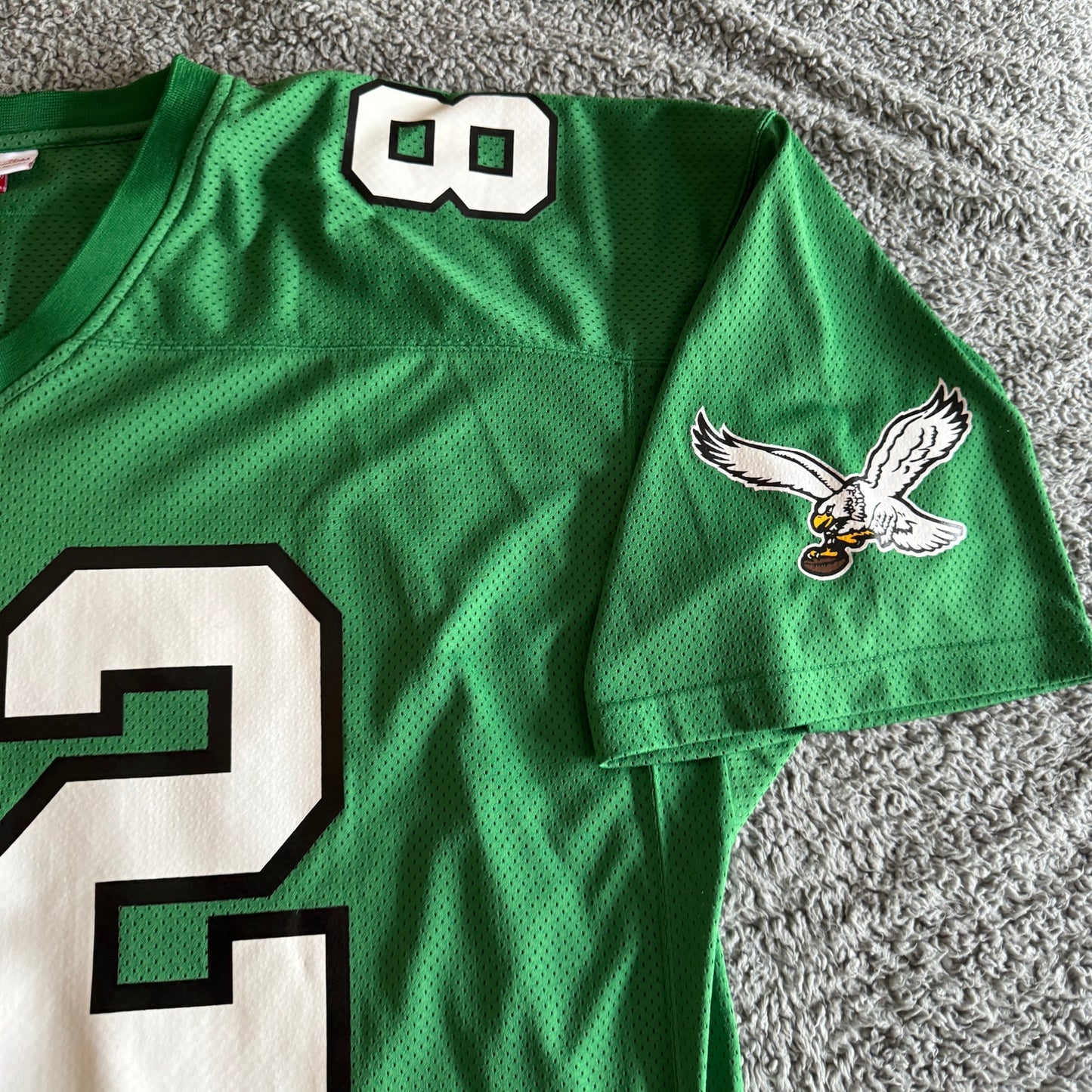 Authentic Mike Quick Mitchell & Ness 1985 NFL Philadelphia Eagles Jersey 60 4XL