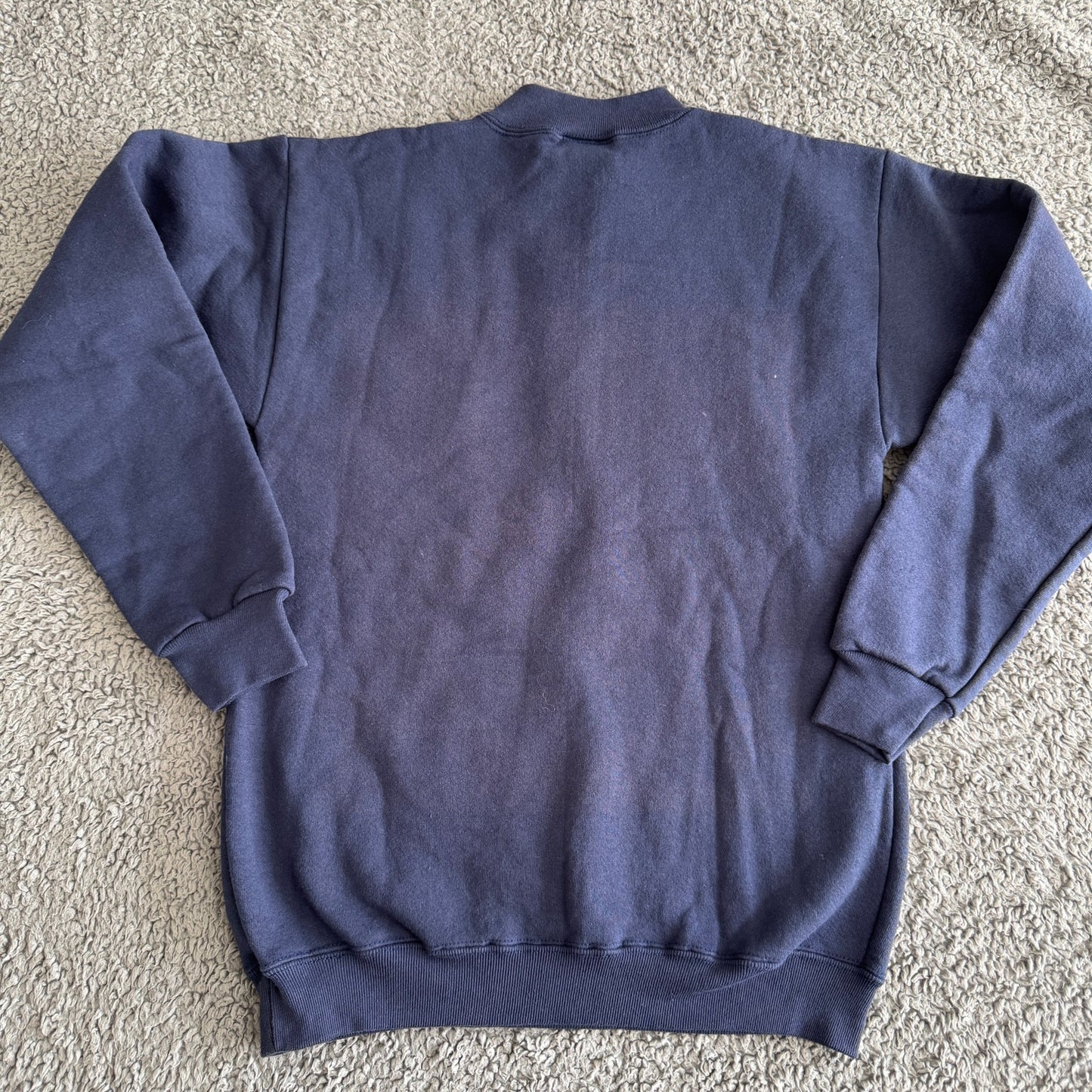 1992 Georgia Tech Yellow Jackets "Ramblin' Wreck" Youth L Navy Sweatshirt - VTG