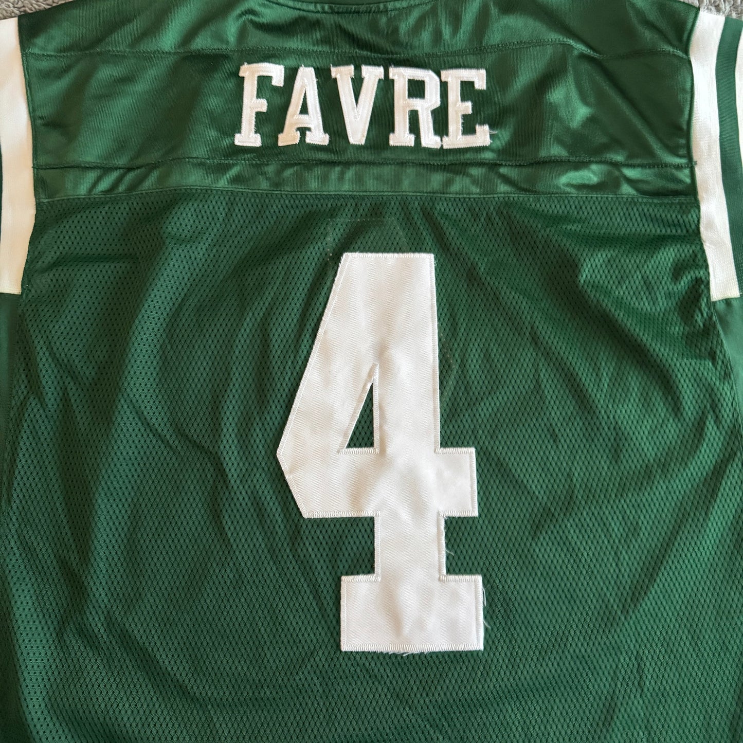 2008 Reebok Brett Favre NFL New York Jets #4 Stitched Jersey Green 54/XXL