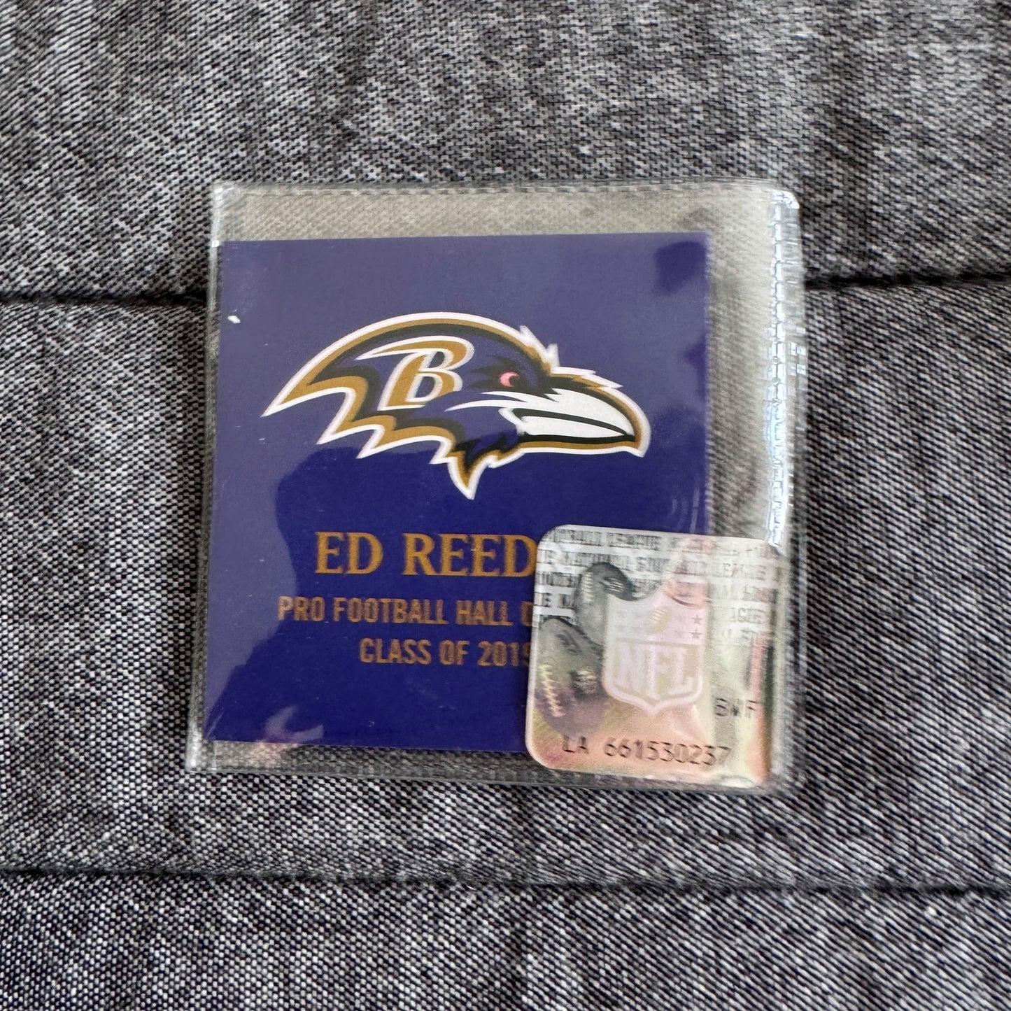 (4) NFL Baltimore Ravens Hall of Fame Memorabilia- Coin, Pins - Reed Suggs Yanda