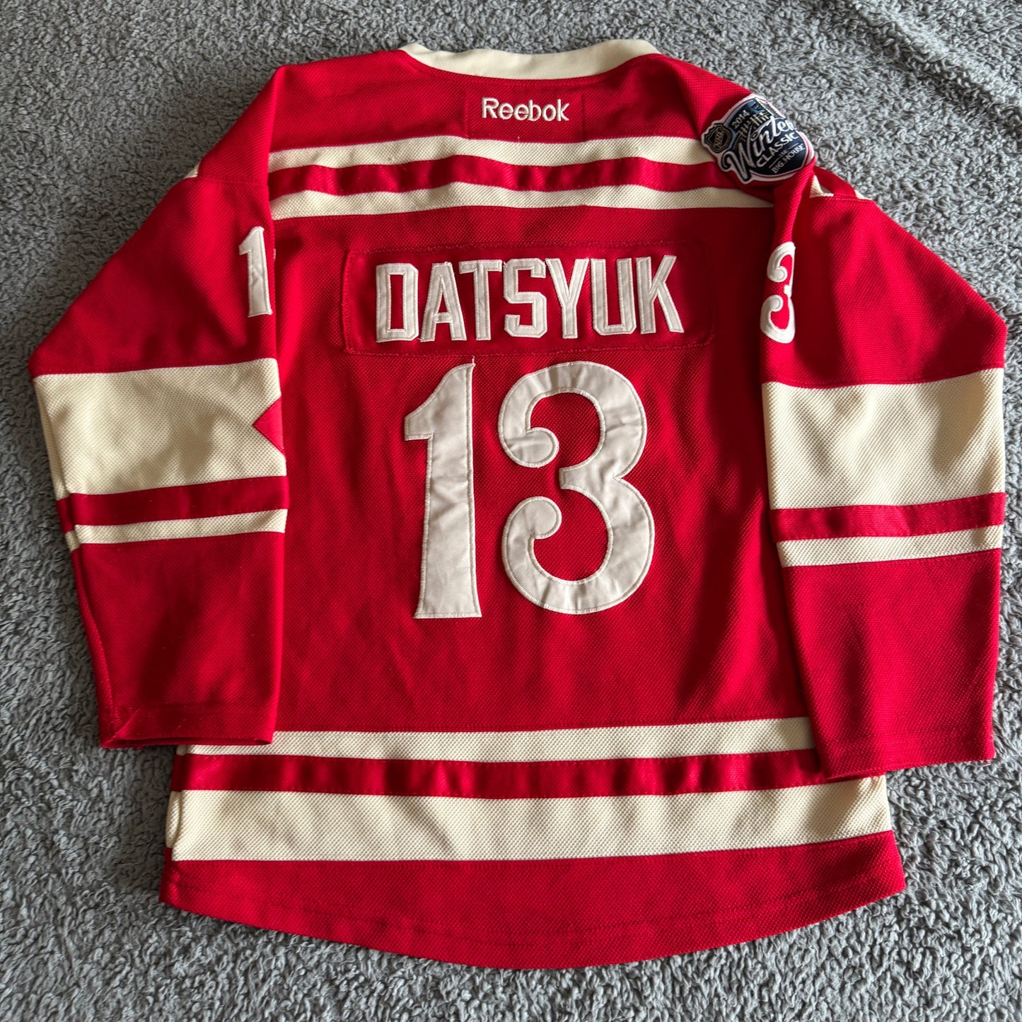 Reebok Pavel Datsyuk NHL Detroit Red Wings 2014 Winter Classic Jersey Y-XL