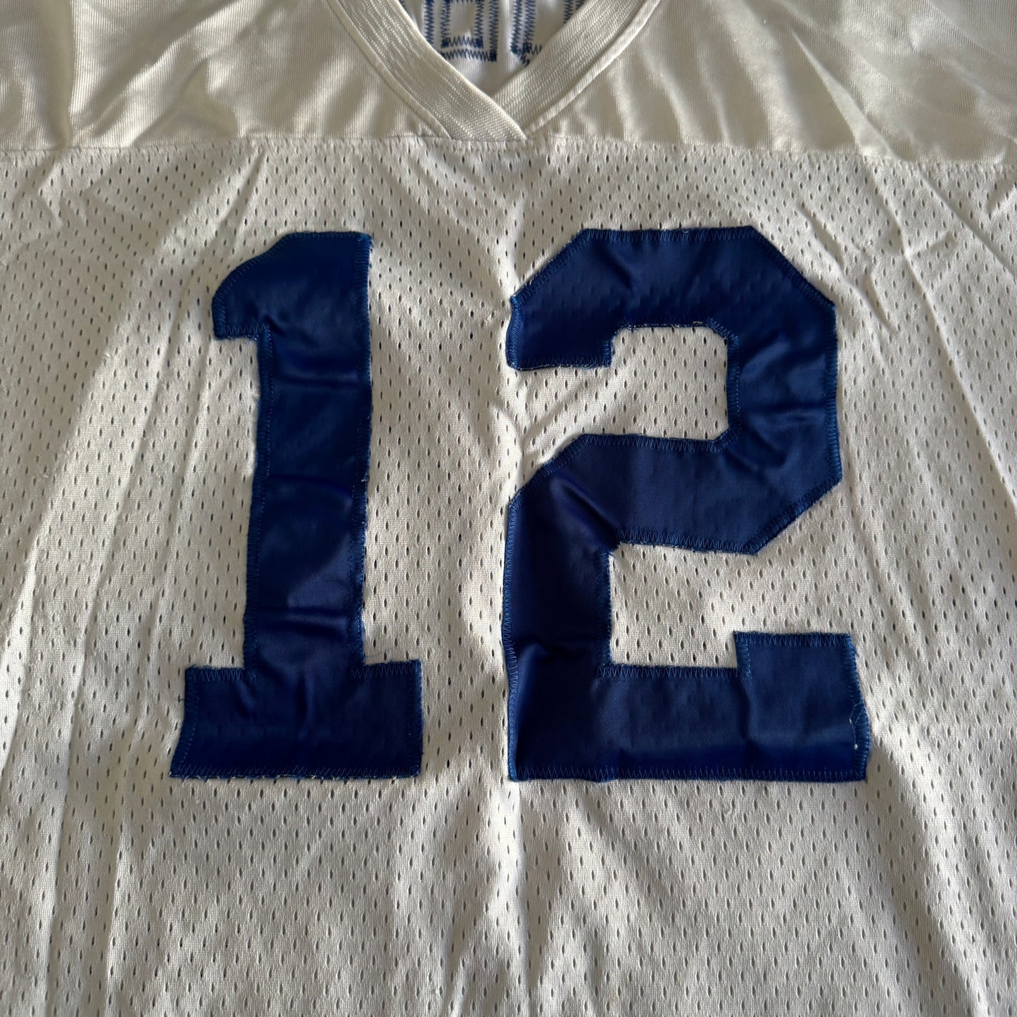 Vintage Roger Staubach NY Sports Dallas Cowboys White Mens #12 White Jersey XXL