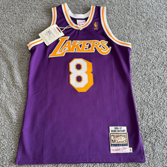 Authentic Mitchell & Ness NBA Los Angeles Lakers Kobe Bryant Rookie Jersey Sz 40