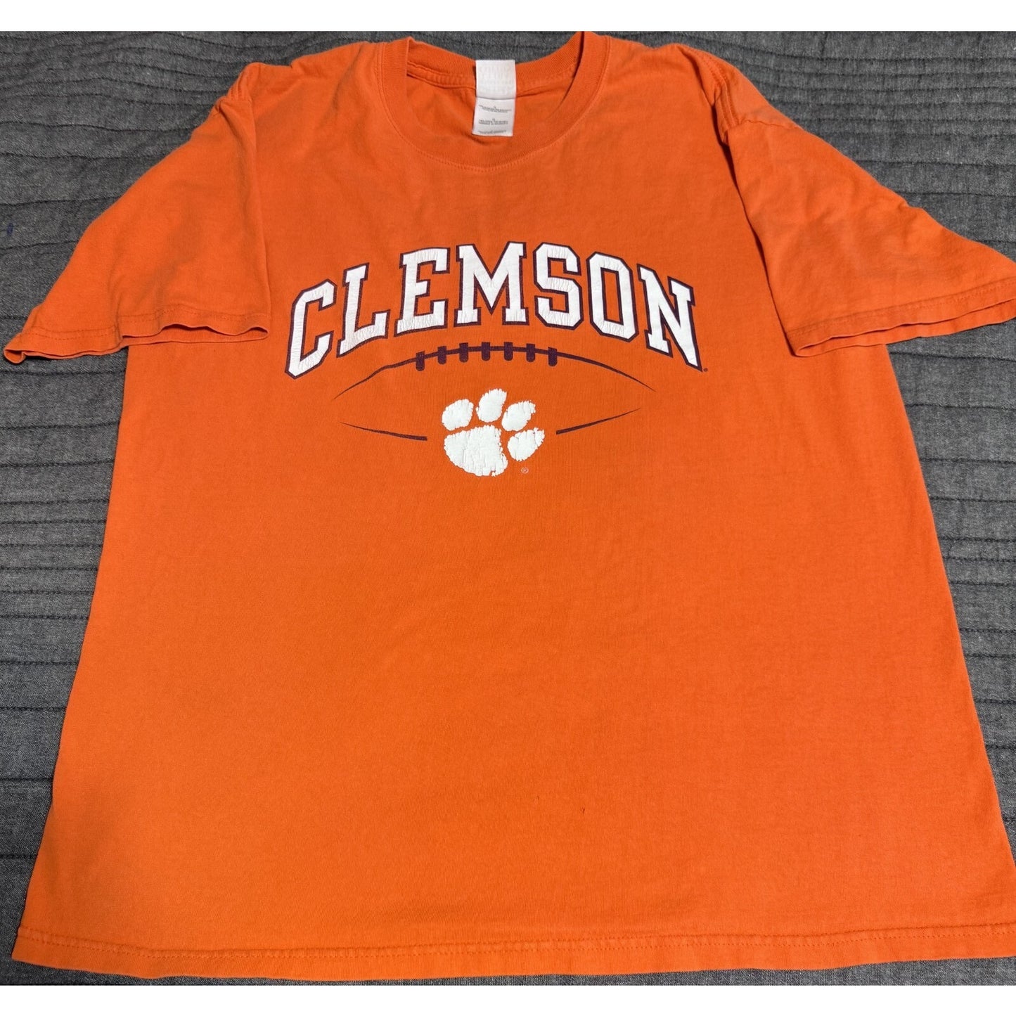 Vintage Used Gildan NCAA Clemson University Tigers T-Shirt Men's Large