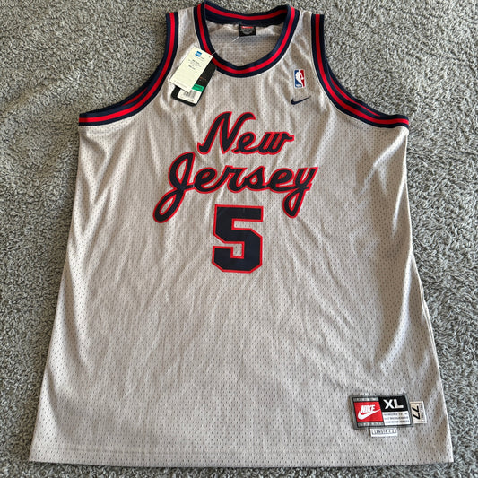 NWT Vintage Nike NBA New Jersey Nets Jason Kidd Rewind Swingman Jersey Men's XL