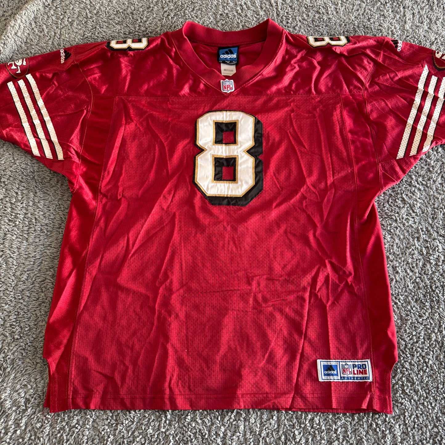 Vintage 2000 Authentic Adidas Steve Young NFL San Francisco 49ers Jersey 54 RARE