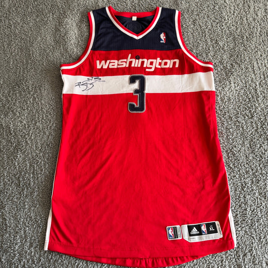 Autographed 2012 Adidas Bradley Beal Rev 30 NBA Washington Wizards Game Jersey